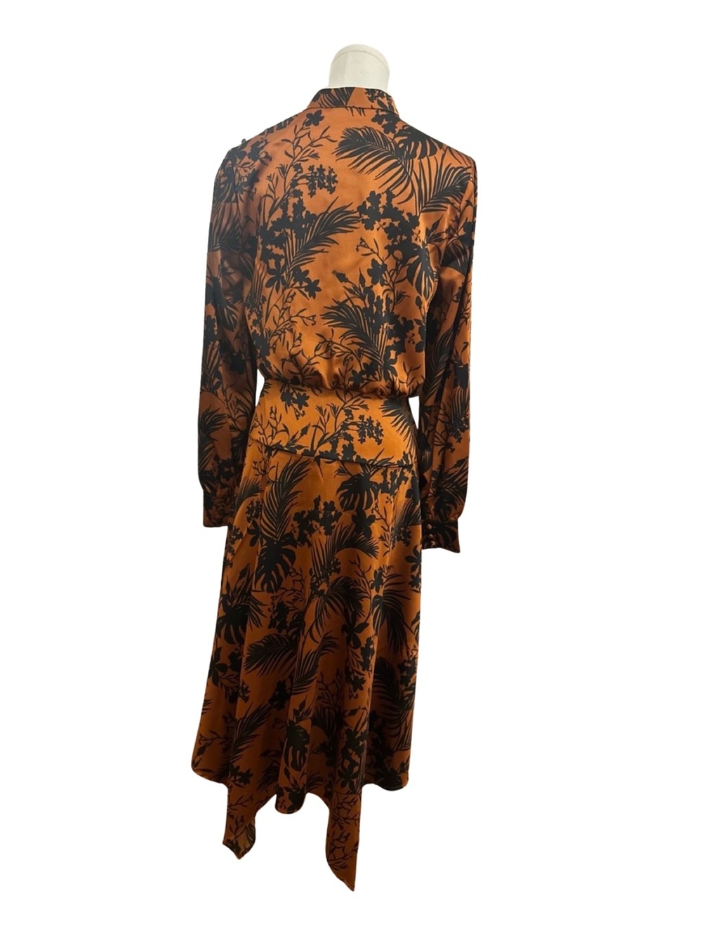 Future Collective Bronze Black Asymmetrical Midi Dress S - Picture 3 of 12